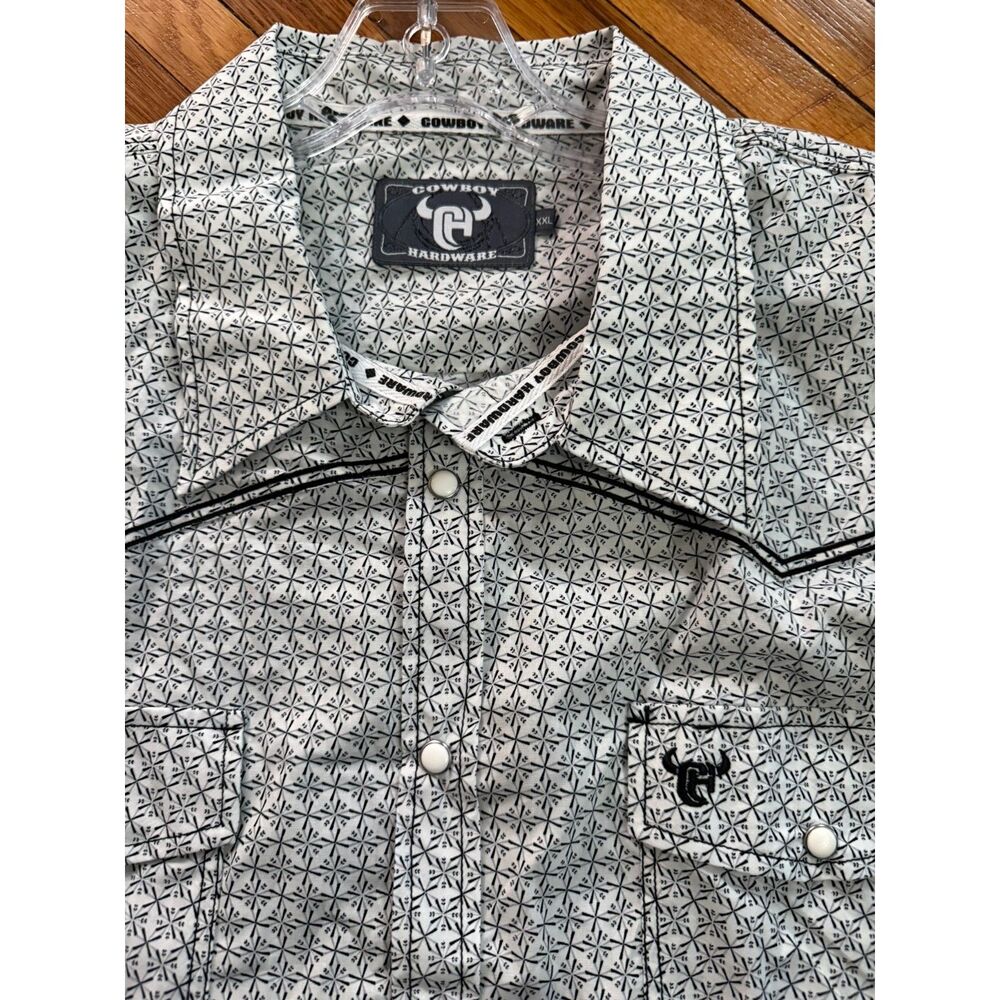 Men's Cowboy Hardware | Snowflake Print | Long Sleeve | NEW XXL